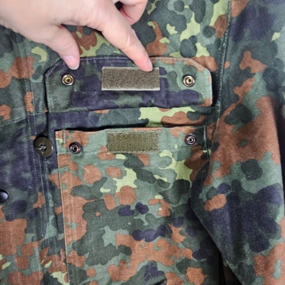 VTG German Military Jacket Mens S Flecktarn Camo Parka Army Field Coat 1993 - Picture 11 of 15